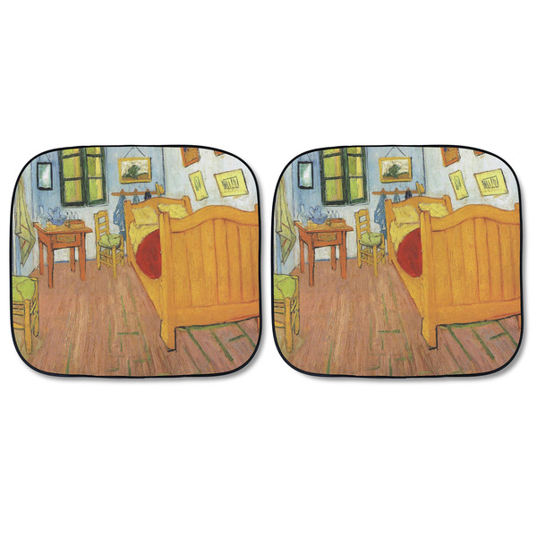 The Bedroom in Arles (Van Gogh 1888) Car Sun Shades - FRONT