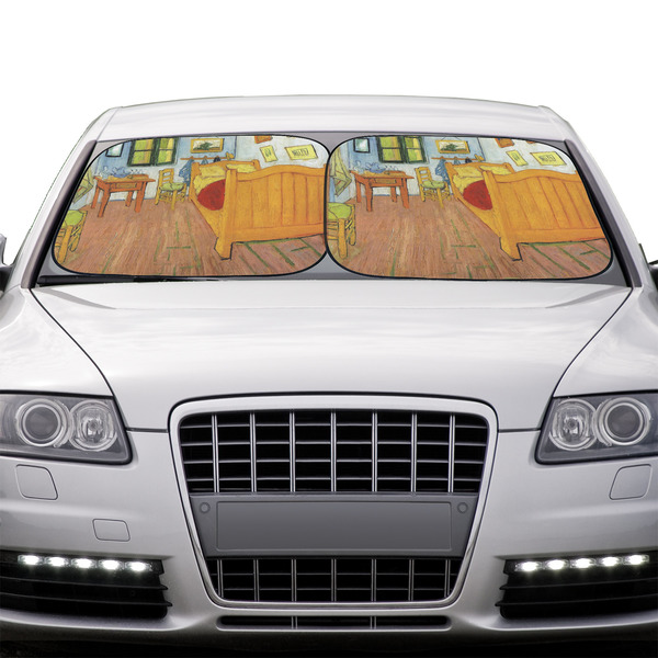 The Bedroom in Arles (Van Gogh 1888) Car Sun Shades - IN CONTEXT