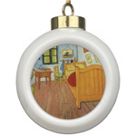 The Bedroom in Arles (Van Gogh 1888) Ceramic Ball Ornament