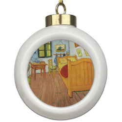 The Bedroom in Arles (Van Gogh 1888) Ceramic Ball Ornament