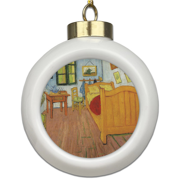 Custom The Bedroom in Arles (Van Gogh 1888) Ceramic Ball Ornament