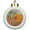 The Bedroom in Arles (Van Gogh 1888) Ceramic Ball Ornament