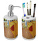 The Bedroom in Arles (Van Gogh 1888) Ceramic Bathroom Accessories Set