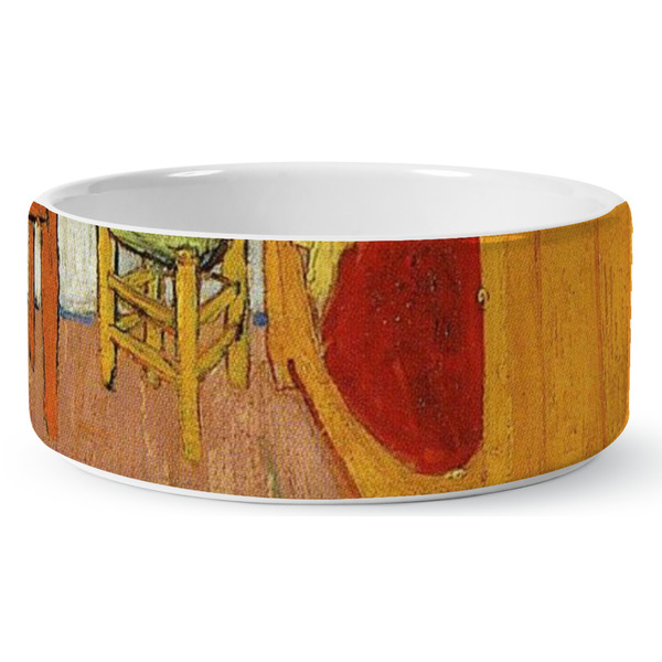 Custom The Bedroom in Arles (Van Gogh 1888) Ceramic Dog Bowl - Large