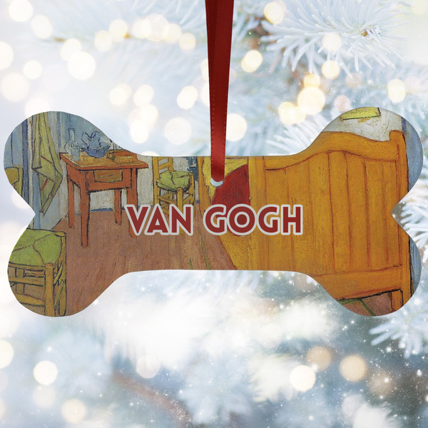 Custom The Bedroom in Arles (Van Gogh 1888) Ceramic Dog Ornament