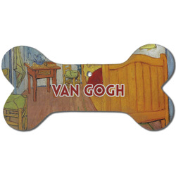 The Bedroom in Arles (Van Gogh 1888) Ceramic Dog Ornament - Front