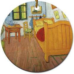 The Bedroom in Arles (Van Gogh 1888) Round Ceramic Ornament