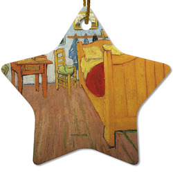 The Bedroom in Arles (Van Gogh 1888) Star Ceramic Ornament