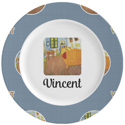 The Bedroom in Arles (Van Gogh 1888) Ceramic Dinner Plates (Set of 4)