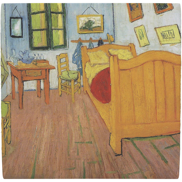 Custom The Bedroom in Arles (Van Gogh 1888) Ceramic Tile Hot Pad