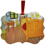 The Bedroom in Arles (Van Gogh 1888) Metal Frame Ornament - Double Sided