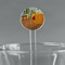 The Bedroom in Arles (Van Gogh 1888) 7" Round Plastic Stir Sticks - Clear