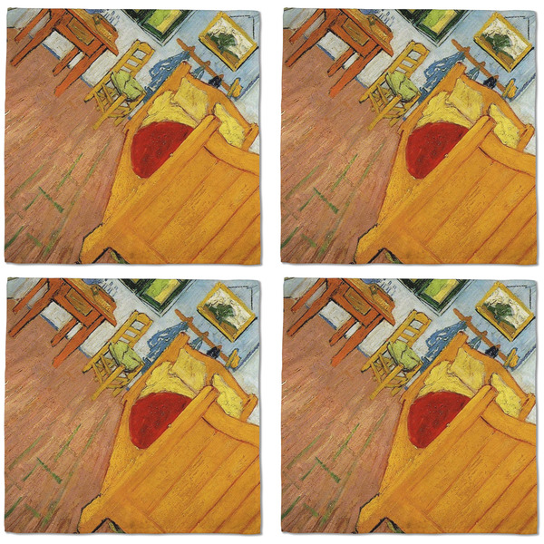The Bedroom in Arles (Van Gogh 1888) Cloth Napkins - Personalized Dinner (APPROVAL) Set of 4