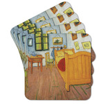 The Bedroom in Arles (Van Gogh 1888) Cork Coaster - Set of 4