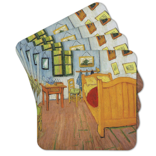 Custom The Bedroom in Arles (Van Gogh 1888) Cork Coaster - Set of 4