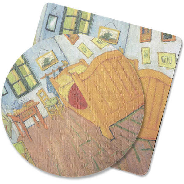 Custom The Bedroom in Arles (Van Gogh 1888) Rubber Backed Coaster