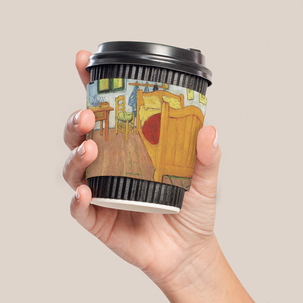 The Bedroom in Arles (Van Gogh 1888) Coffee Cup Sleeve - LIFESTYLE