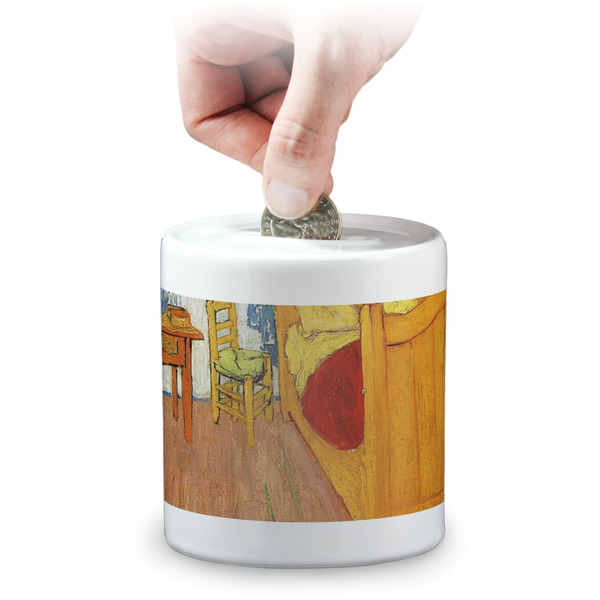 Custom The Bedroom in Arles (Van Gogh 1888) Coin Bank