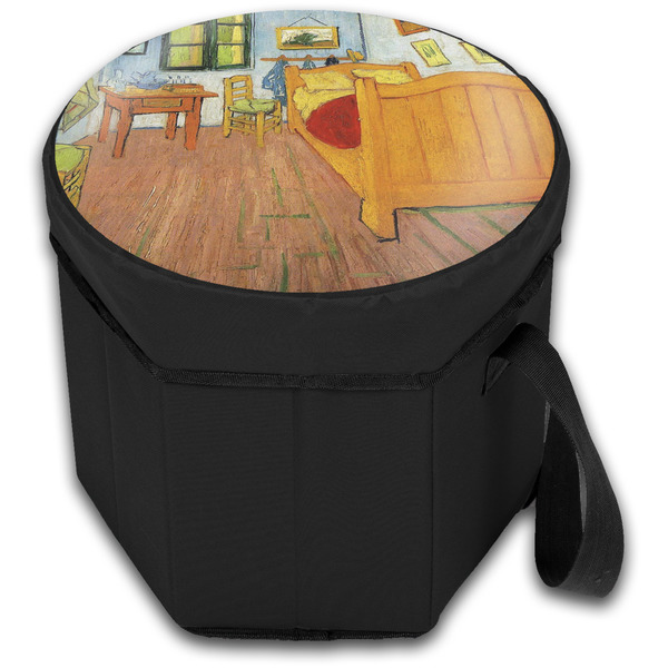 The Bedroom in Arles (Van Gogh 1888) Collapsible Personalized Cooler & Seat (Closed)