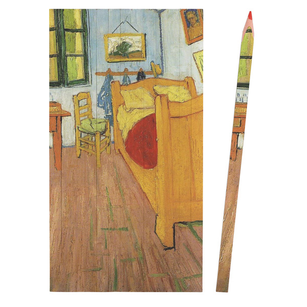 The Bedroom in Arles (Van Gogh 1888) Colored Pencils - Front View