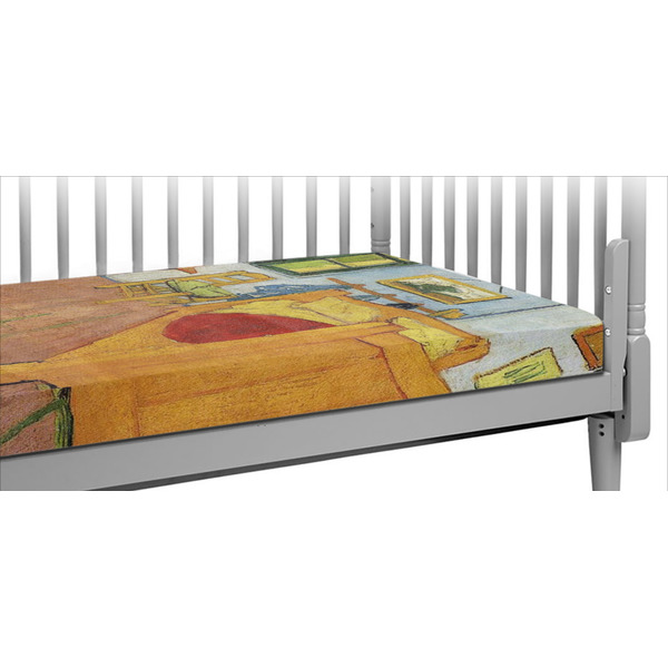 Custom The Bedroom in Arles (Van Gogh 1888) Crib Fitted Sheet