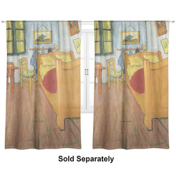 The Bedroom in Arles (Van Gogh 1888) Curtain Panel - Custom Size
