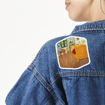 The Bedroom in Arles (Van Gogh 1888) Twill Iron On Patch - Custom Shape
