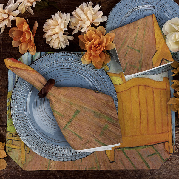 The Bedroom in Arles (Van Gogh 1888) Dining Set