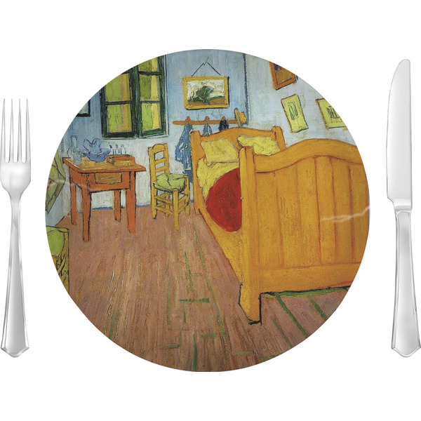 Custom The Bedroom in Arles (Van Gogh 1888) 10" Glass Lunch / Dinner Plates - Single or Set