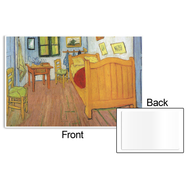 The Bedroom in Arles (Van Gogh 1888) Disposable Paper Placemat - Front & Back