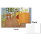 The Bedroom in Arles (Van Gogh 1888) Disposable Paper Placemat - Front & Back