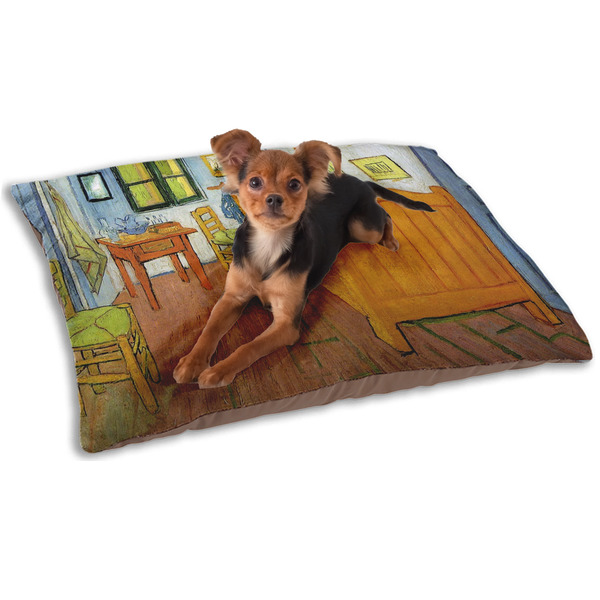 The Bedroom in Arles (Van Gogh 1888) Dog Bed - Small LIFESTYLE