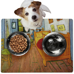 The Bedroom in Arles (Van Gogh 1888) Dog Food Mat - Medium