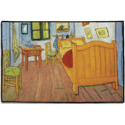 The Bedroom in Arles (Van Gogh 1888) Door Mat - 36"x24"