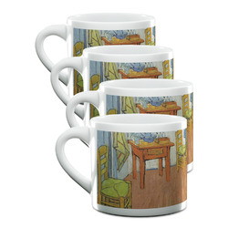 The Bedroom in Arles (Van Gogh 1888) Double Shot Espresso Cups - Set of 4