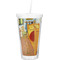 The Bedroom in Arles (Van Gogh 1888) Double Wall Tumbler with Straw - Front