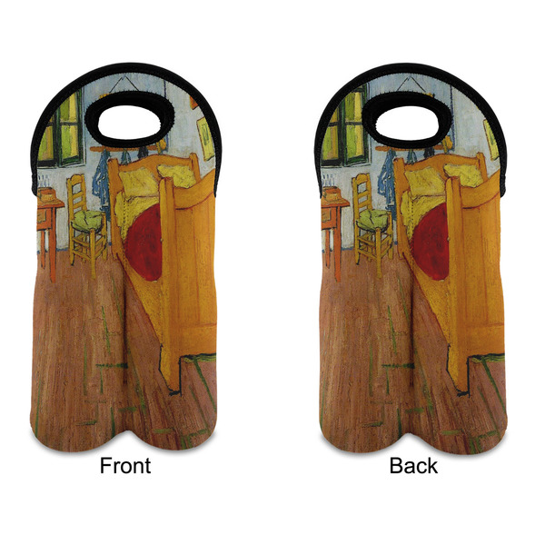 The Bedroom in Arles (Van Gogh 1888) Double Wine Tote - Front & Back