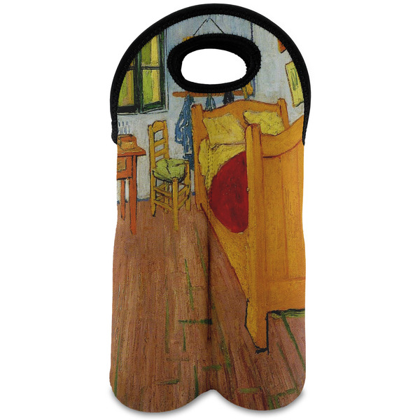 Custom The Bedroom in Arles (Van Gogh 1888) Wine Tote Bag (2 Bottles)