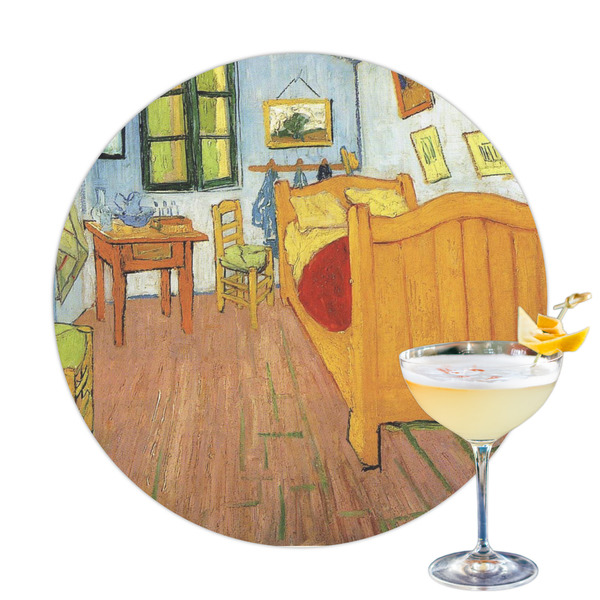 Custom The Bedroom in Arles (Van Gogh 1888) Printed Drink Topper