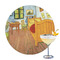 The Bedroom in Arles (Van Gogh 1888) Drink Topper - Large - Single with Drink