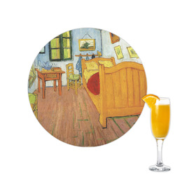The Bedroom in Arles (Van Gogh 1888) Printed Drink Topper - 2.15"