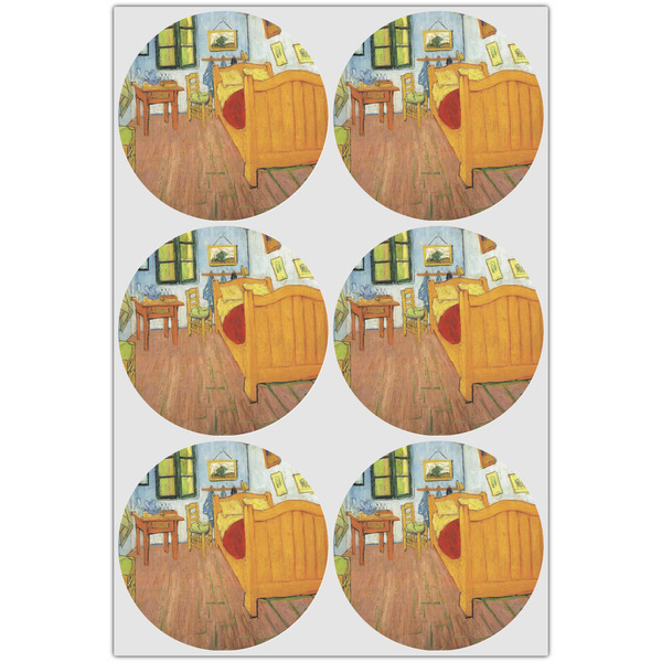 The Bedroom in Arles (Van Gogh 1888) Drink Topper - XLarge - Set of 6