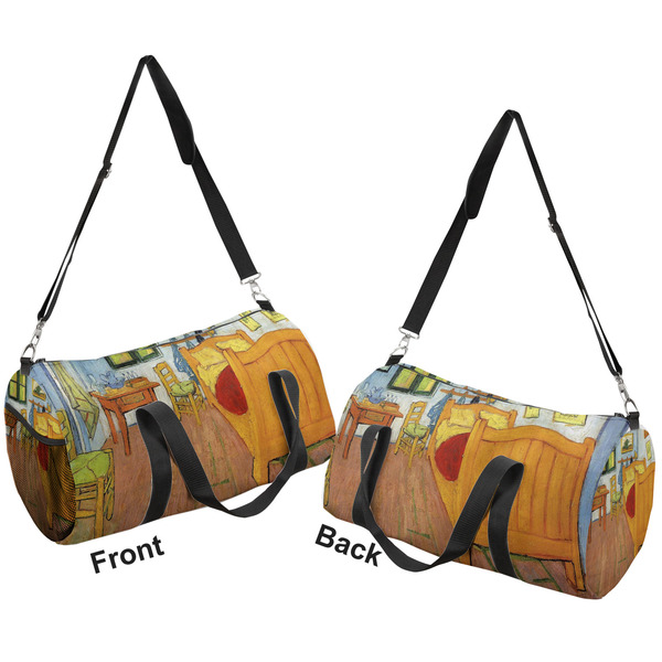 The Bedroom in Arles (Van Gogh 1888) Duffle bag large front and back sides