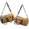 The Bedroom in Arles (Van Gogh 1888) Duffle bag large front and back sides