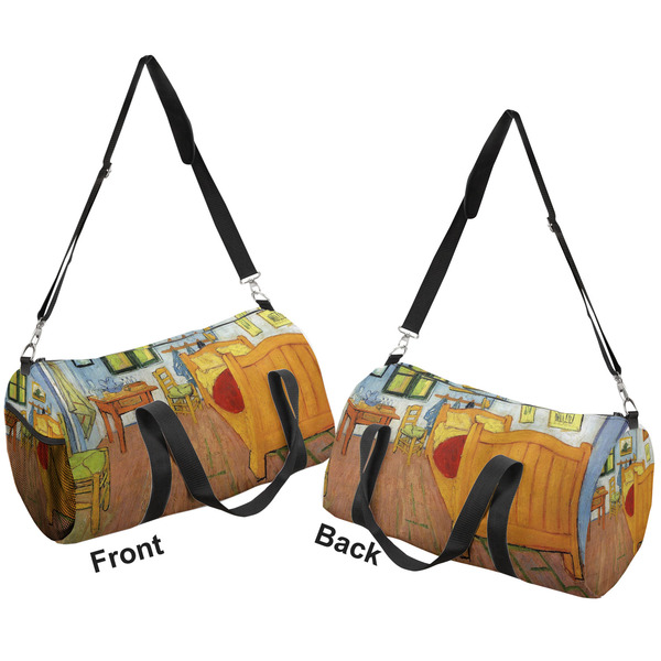 The Bedroom in Arles (Van Gogh 1888) Duffle bag small front and back sides