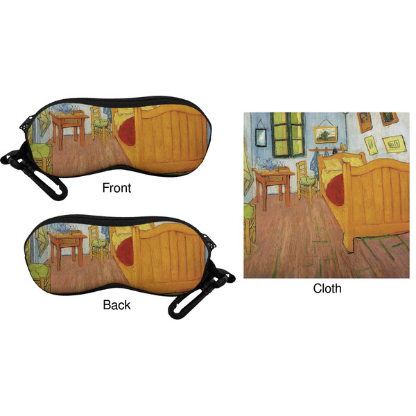 The Bedroom in Arles (Van Gogh 1888) Eyeglass Case & Cloth (Approval)