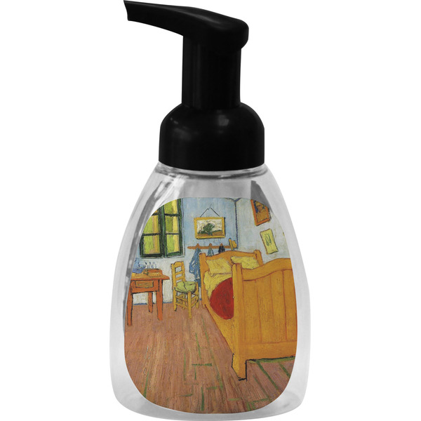 The Bedroom in Arles (Van Gogh 1888) Foam Soap Bottle - Black - Front
