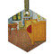 The Bedroom in Arles (Van Gogh 1888) Flat Glass Ornament - Hexagon