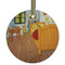 The Bedroom in Arles (Van Gogh 1888) Frosted Glass Ornament - Round
