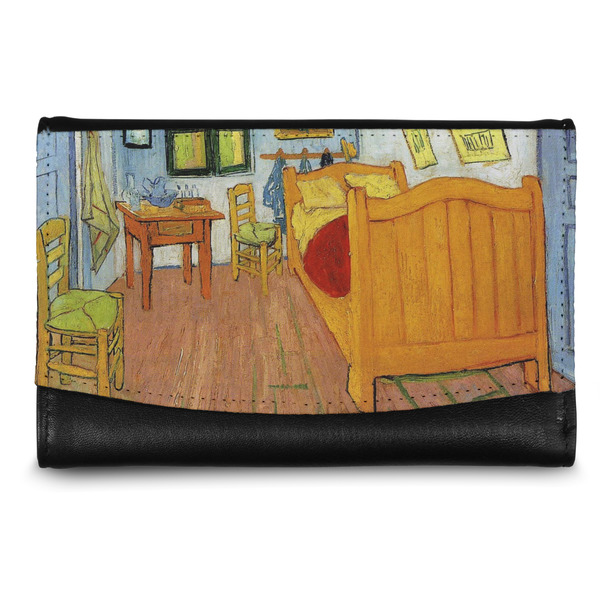 Custom The Bedroom in Arles (Van Gogh 1888) Genuine Leather Women's Wallet - Small